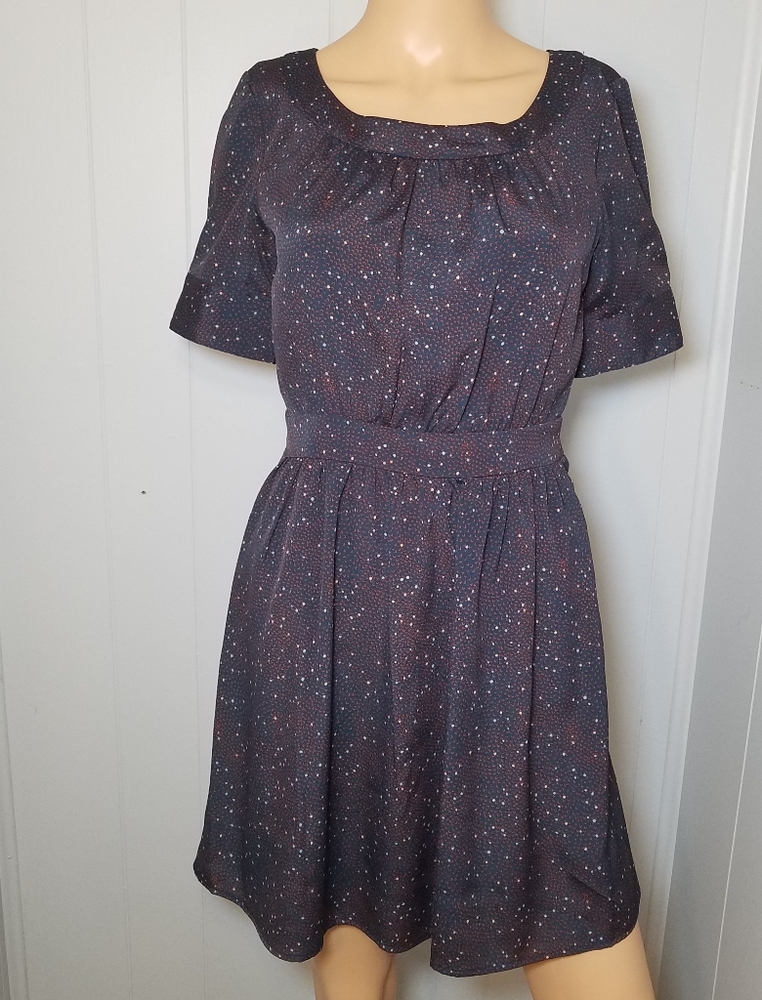 BCBGeneration navy print mini dress with cutout